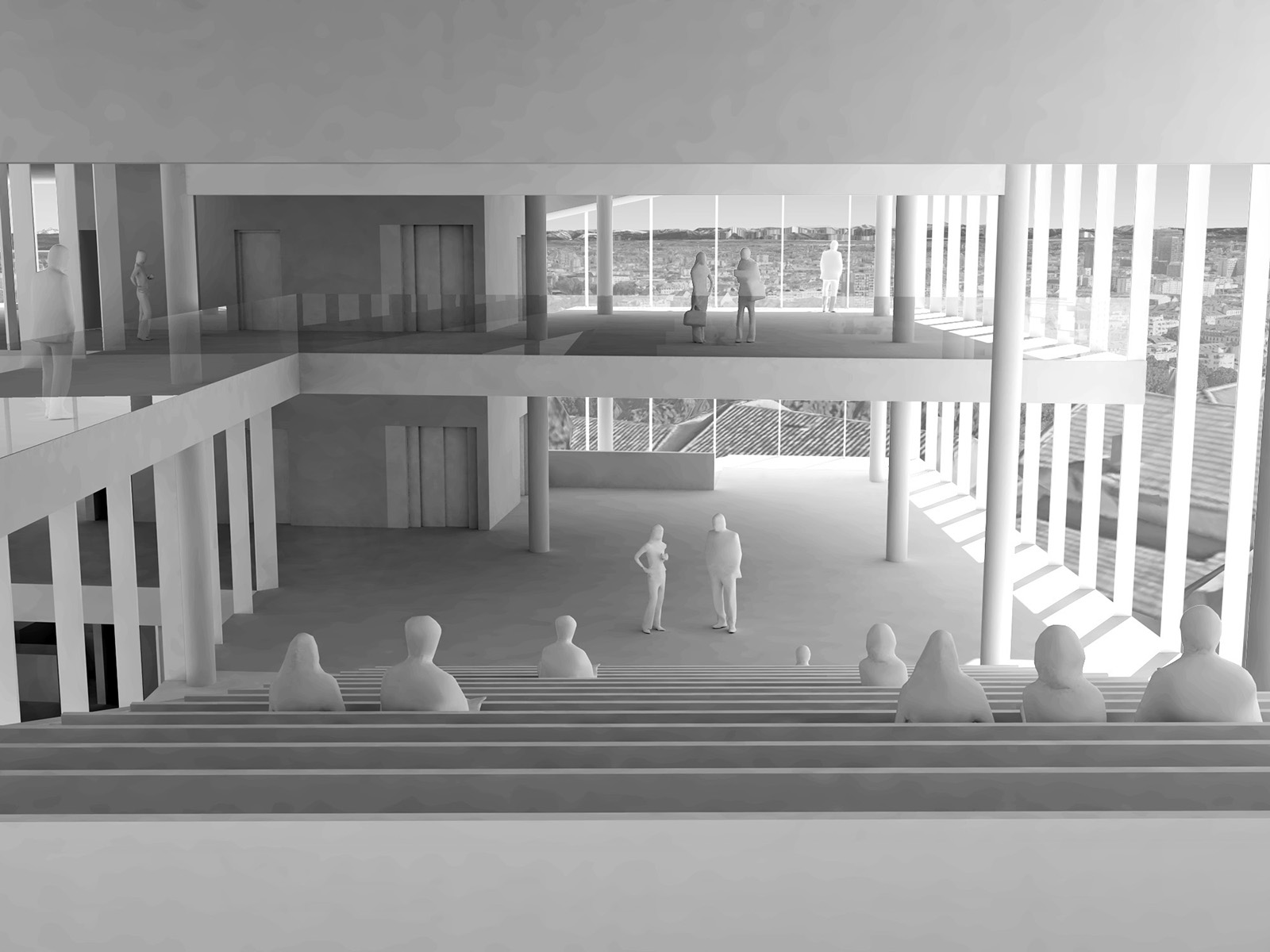 Perspective sur amphitéâtre
