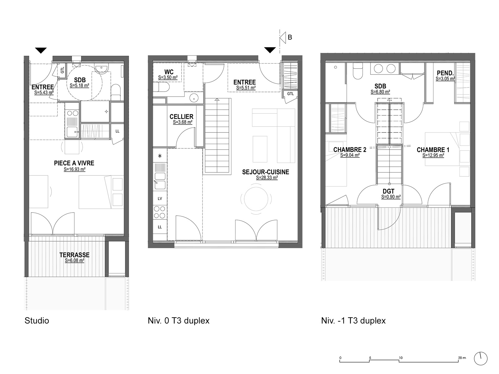 Plans des logements